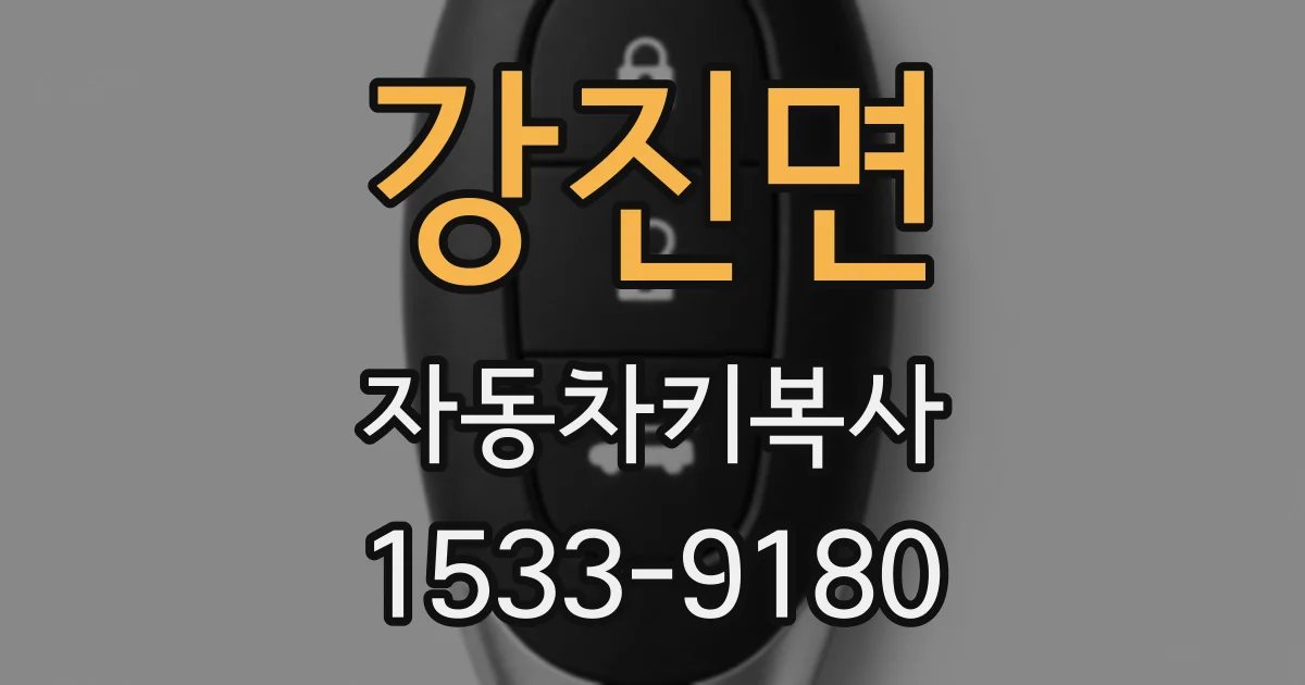 강진면 자동차키복사