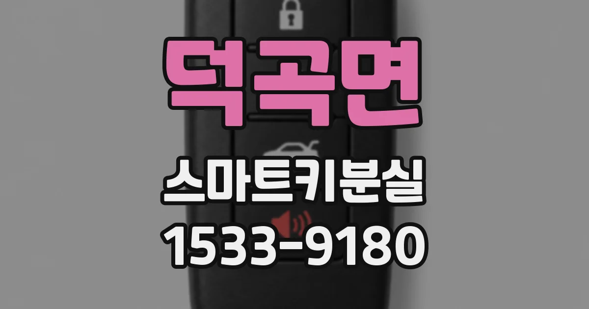 덕곡면 스마트키분실