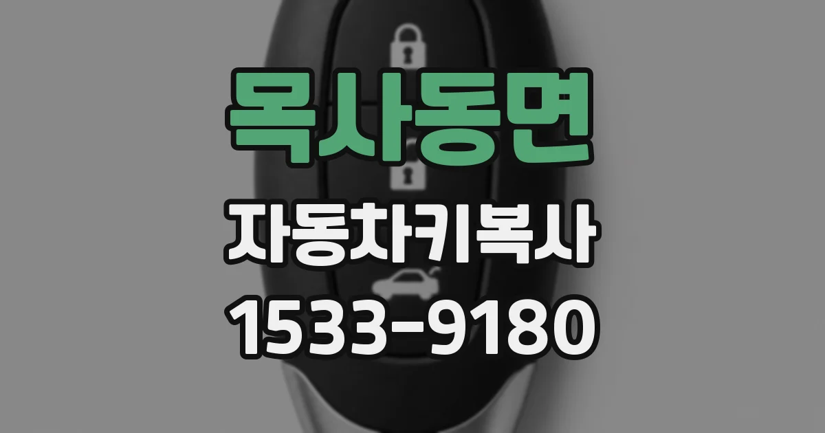 목사동면 자동차키복사