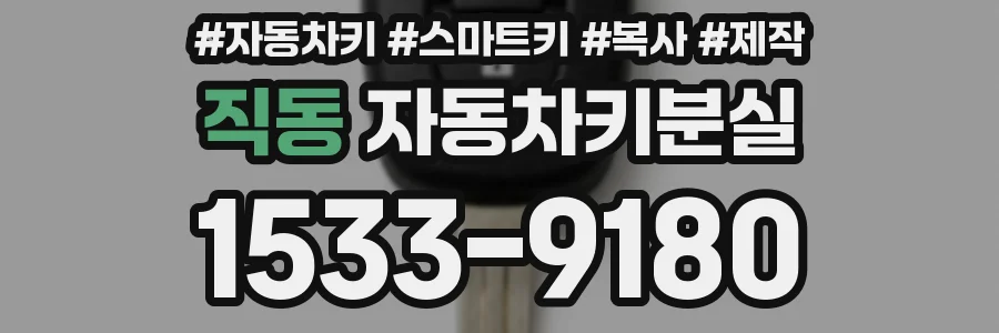 직동 자동차키분실