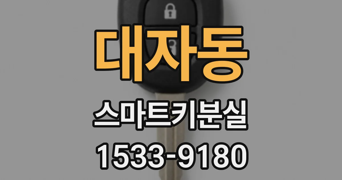 대자동 스마트키분실