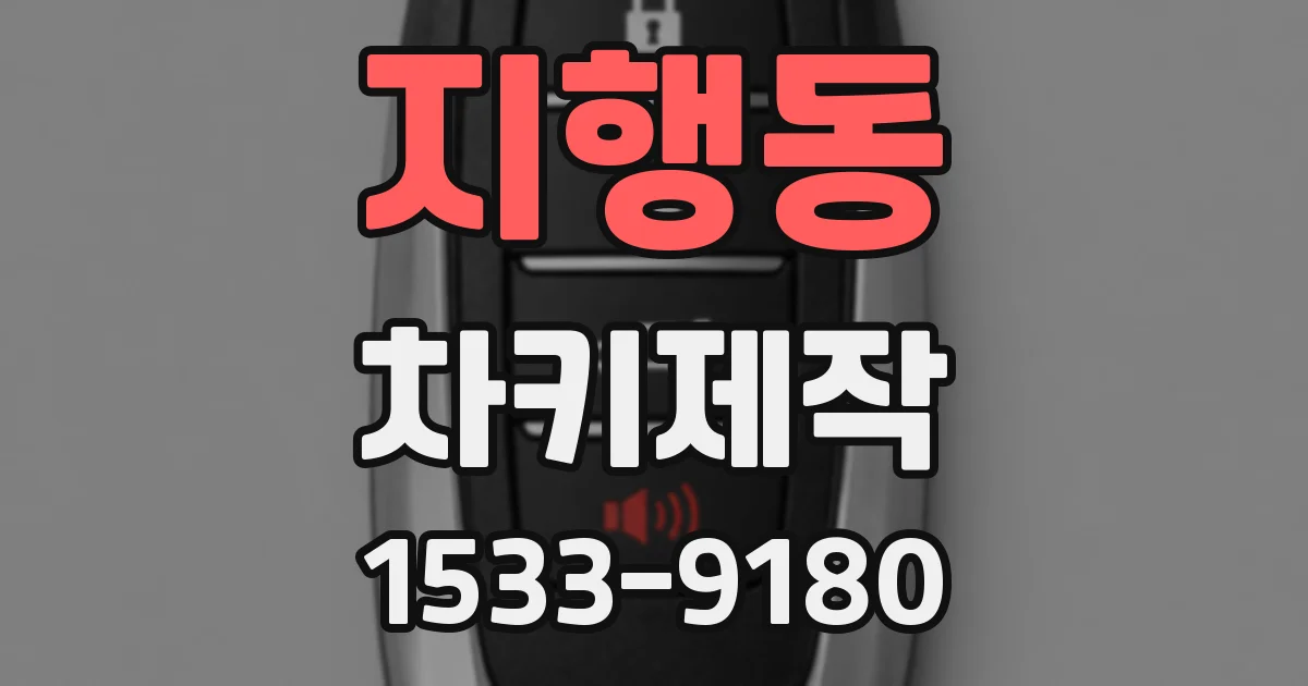 지행동 차키제작
