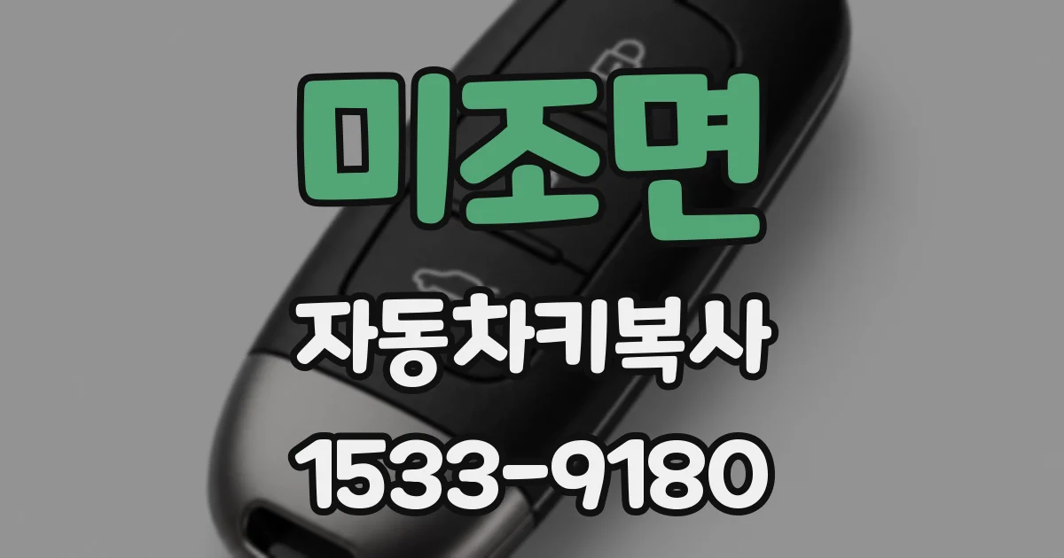 미조면 자동차키복사