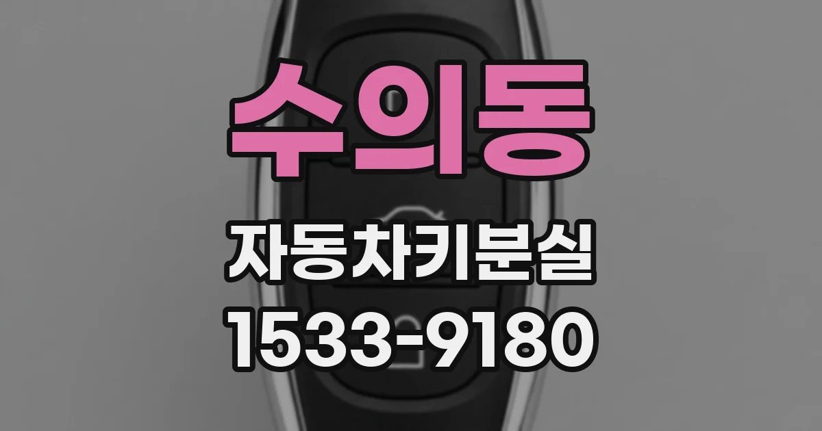 수의동 자동차키분실