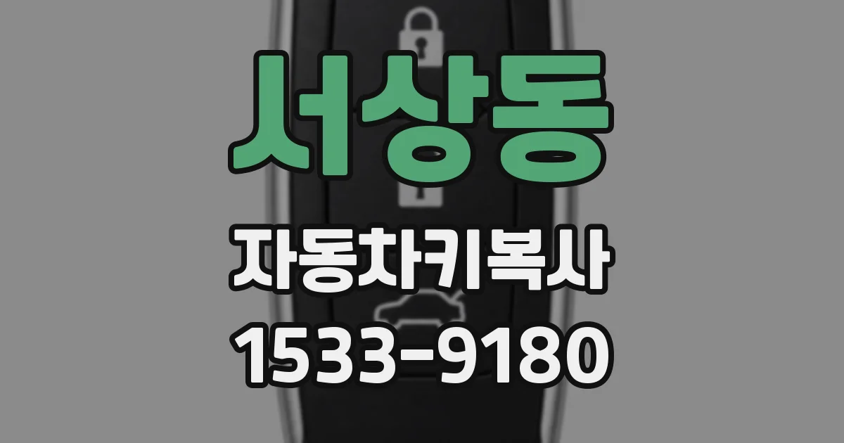서상동 자동차키복사