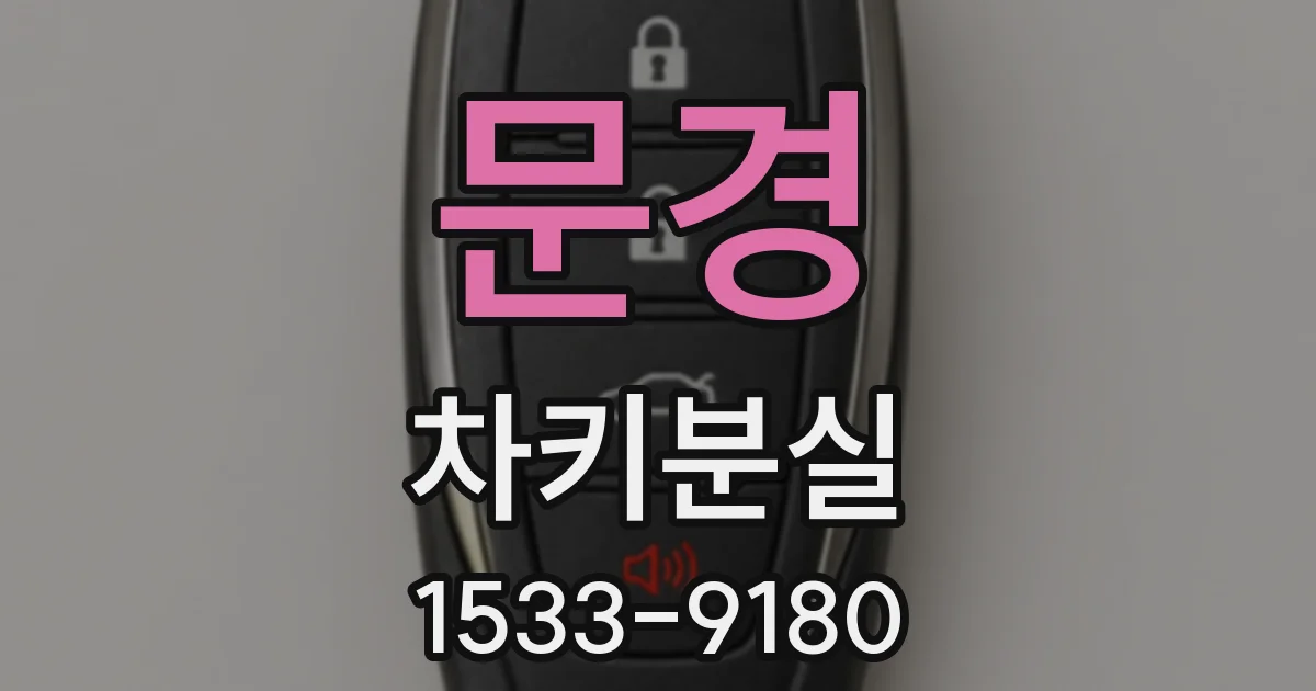 문경 차키분실