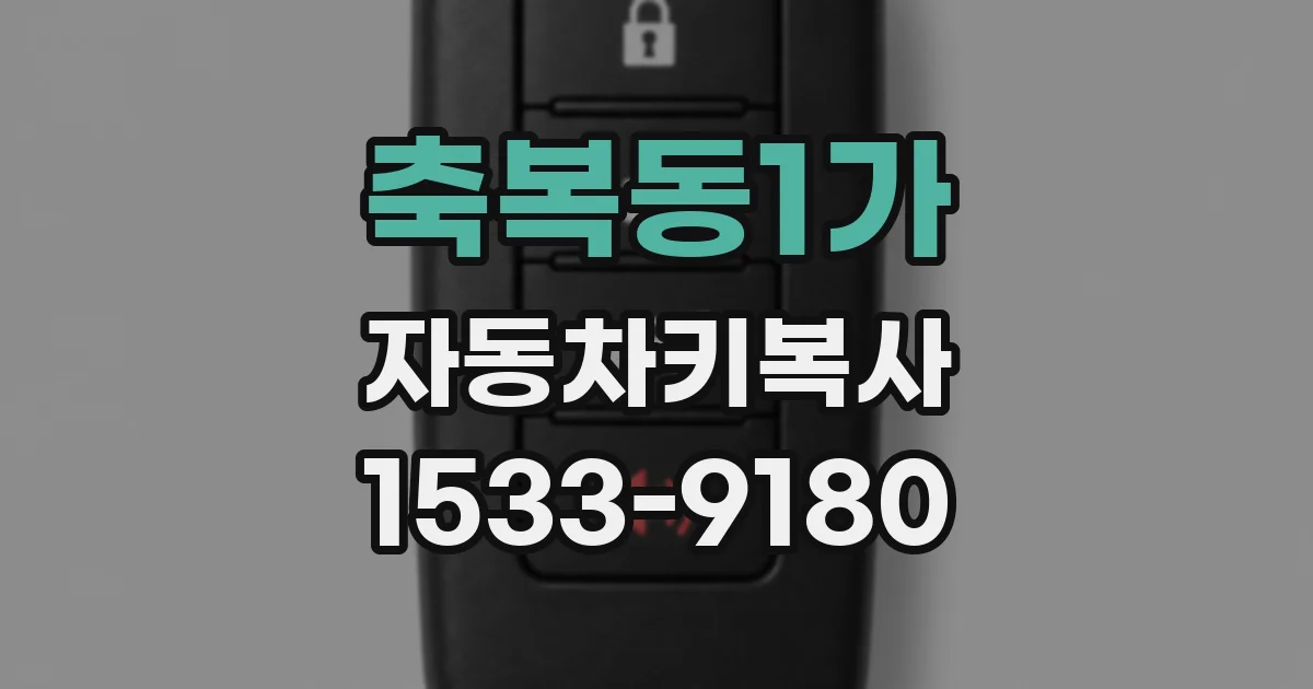 축복동1가 자동차키복사