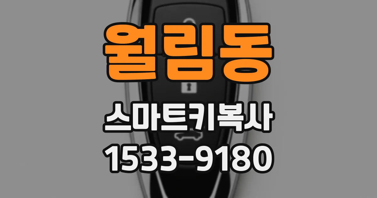 월림동 스마트키복사
