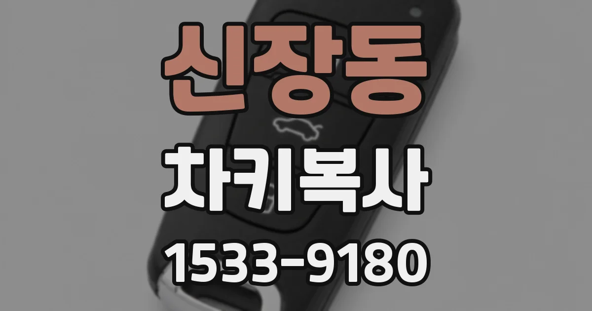 신장동 차키복사