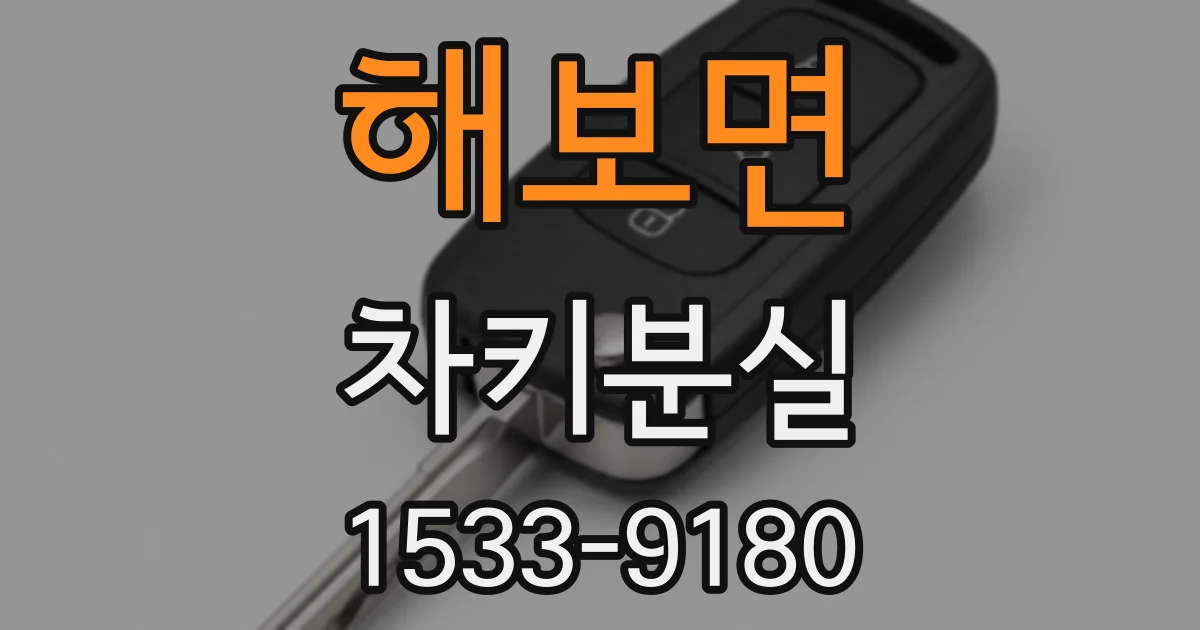 해보면 차키분실