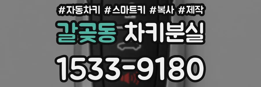 갈곶동 차키분실