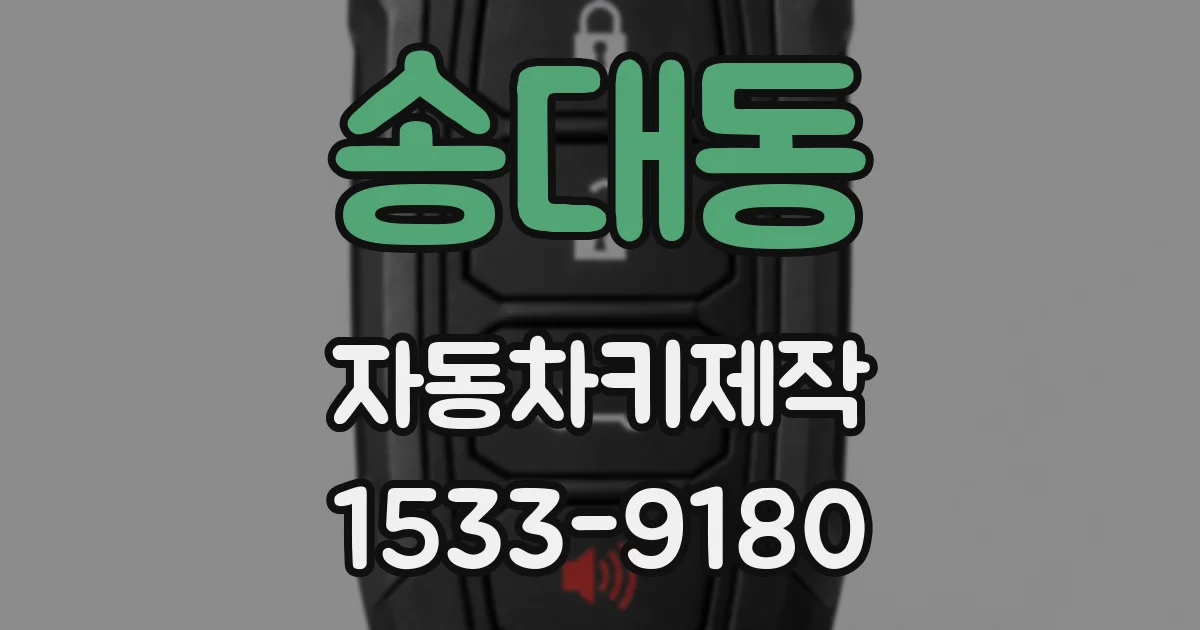 송대동 자동차키제작