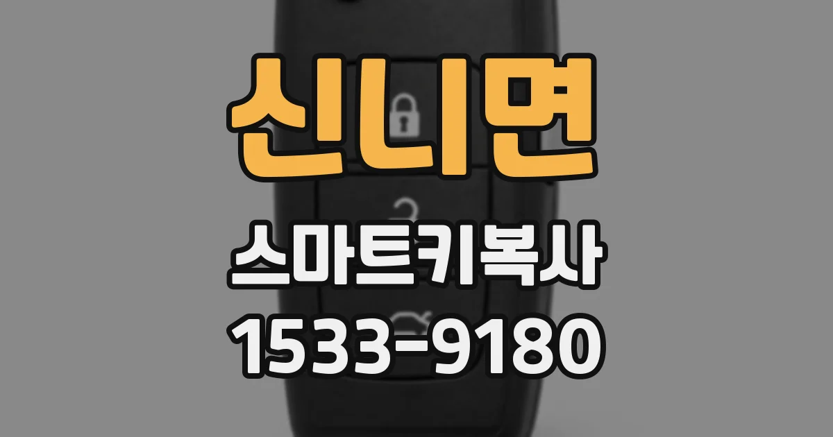 신니면 스마트키복사