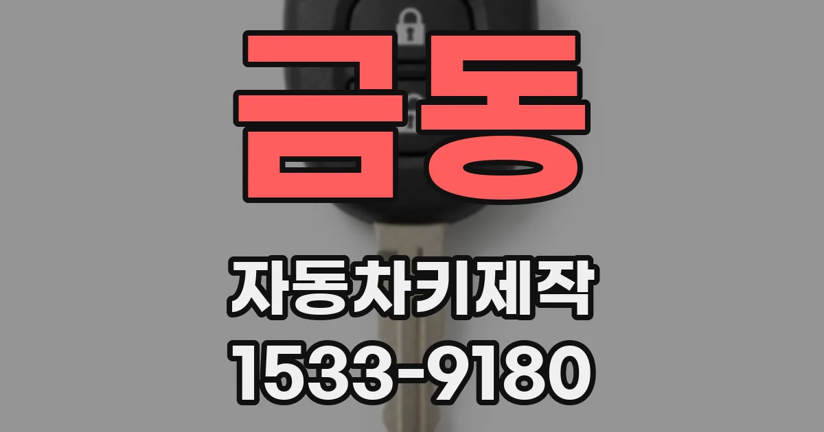 금동 자동차키제작