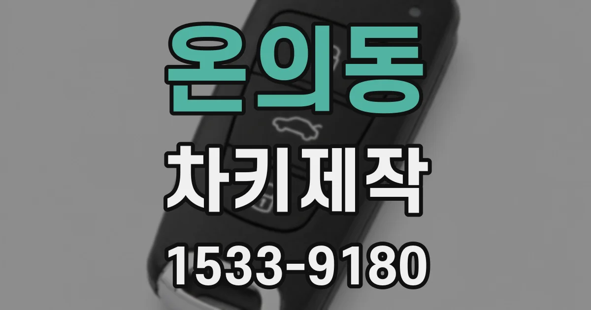 온의동 차키제작