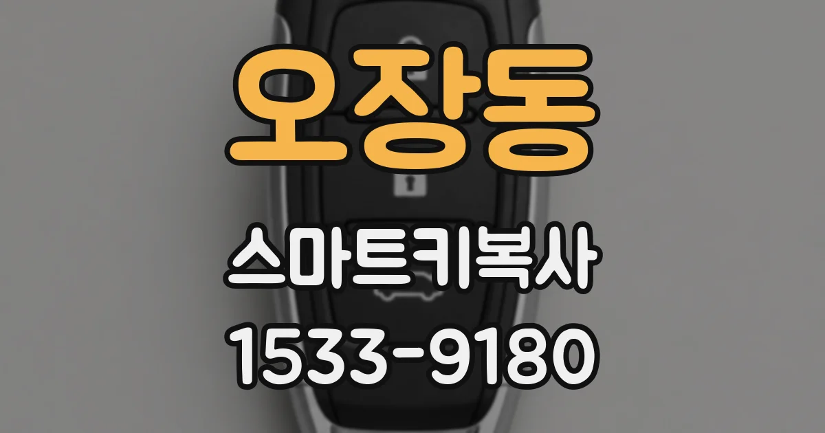 오장동 스마트키복사