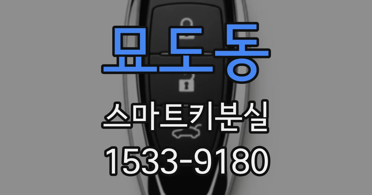 묘도동 스마트키분실