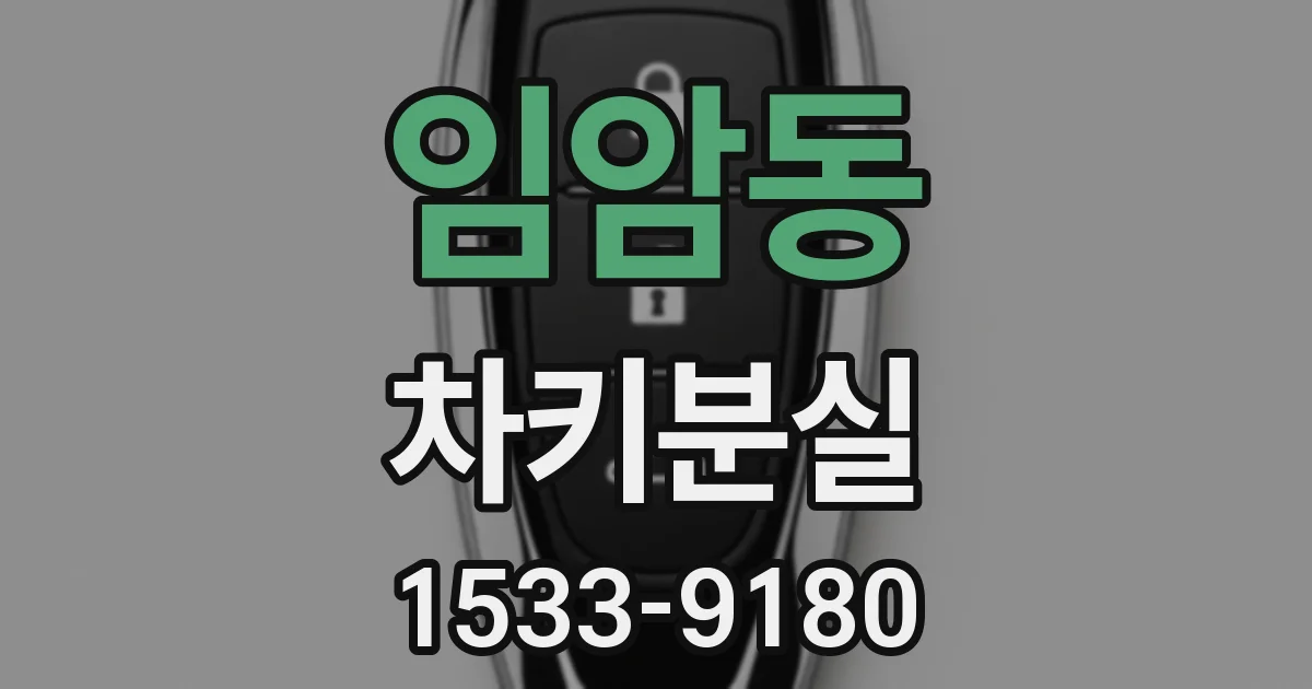 임암동 차키분실