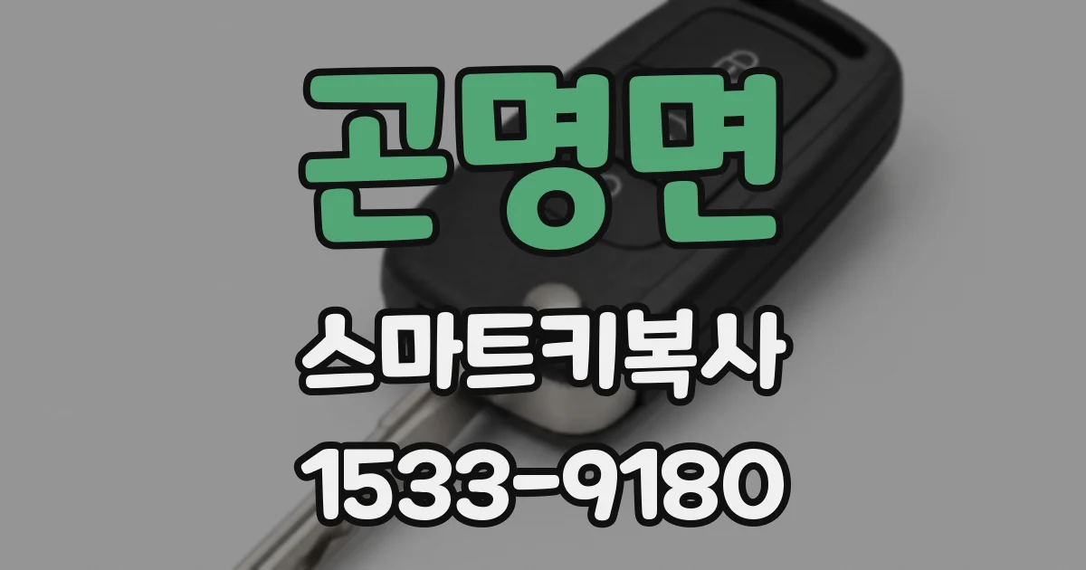 곤명면 스마트키복사