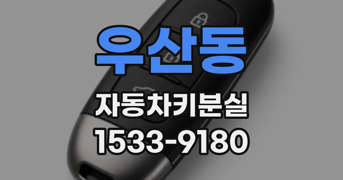 우산동 자동차키분실