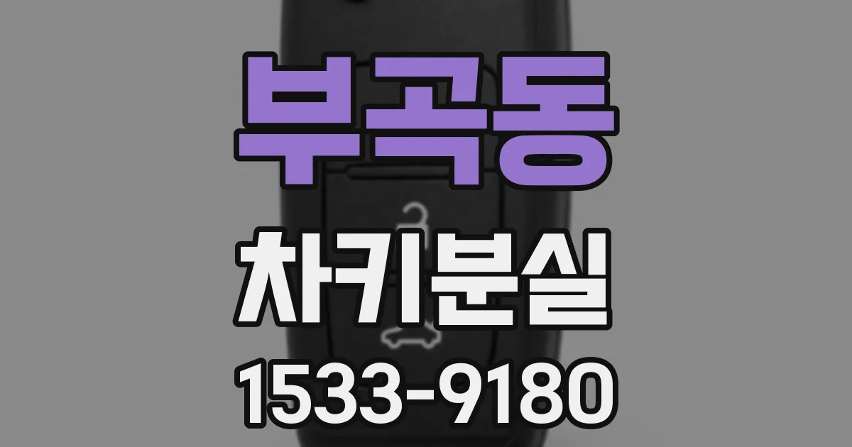 부곡동 차키분실