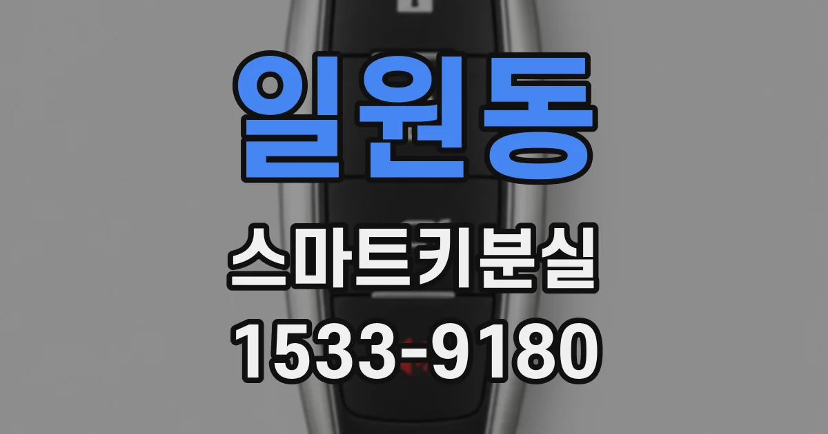 일원동 스마트키분실