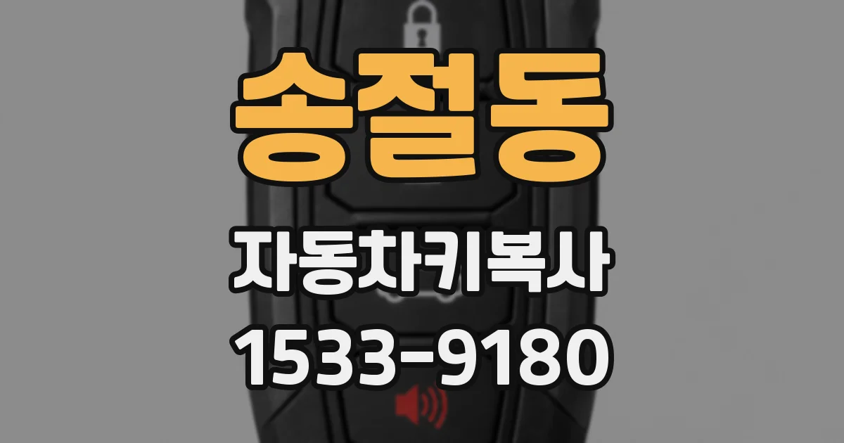 송절동 자동차키복사