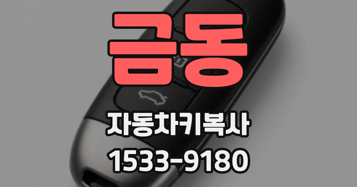 금동 자동차키복사