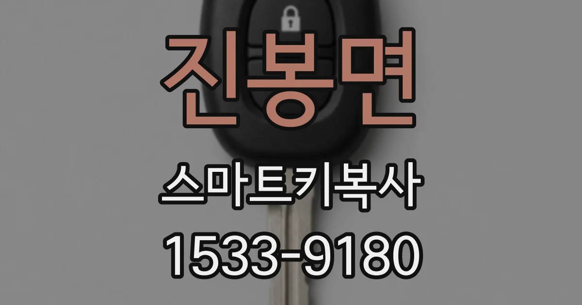 진봉면 스마트키복사