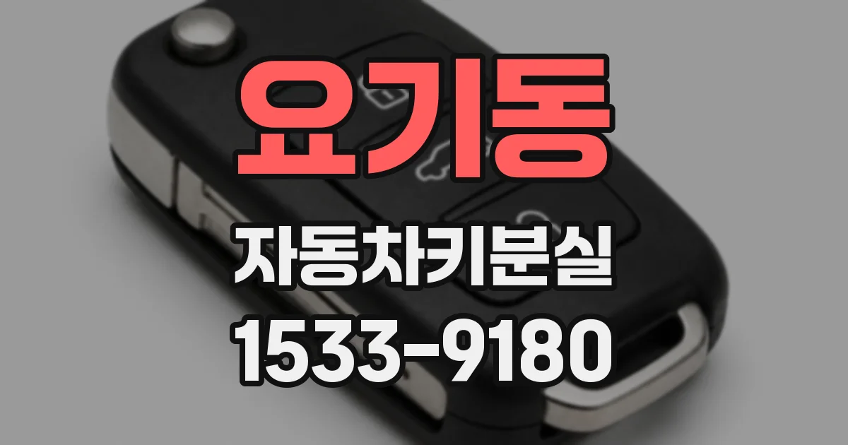 요기동 자동차키분실