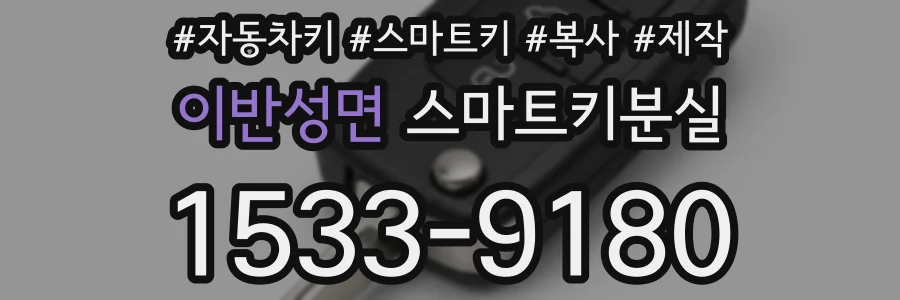 이반성면 스마트키분실