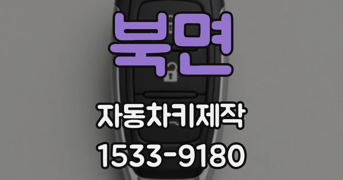 북면 자동차키제작