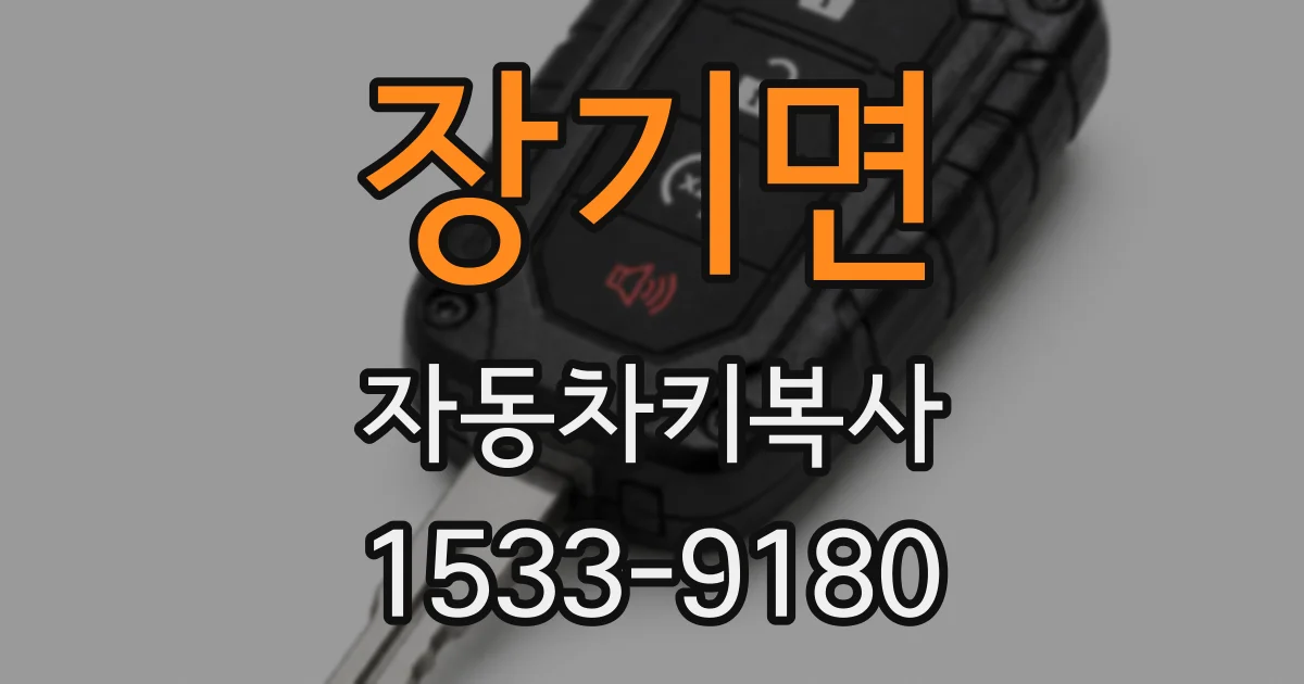 장기면 자동차키복사