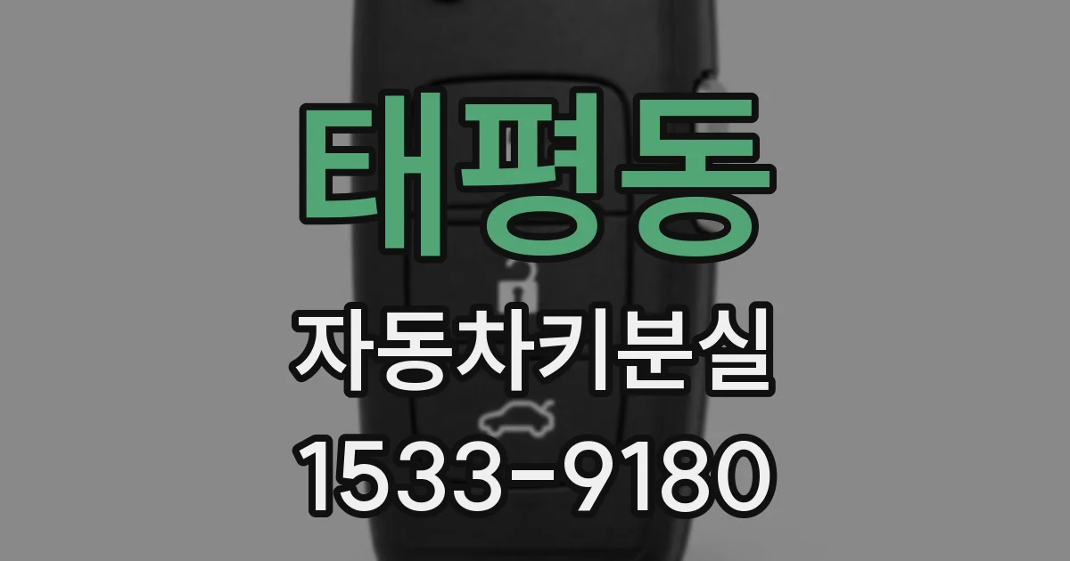 태평동 자동차키분실