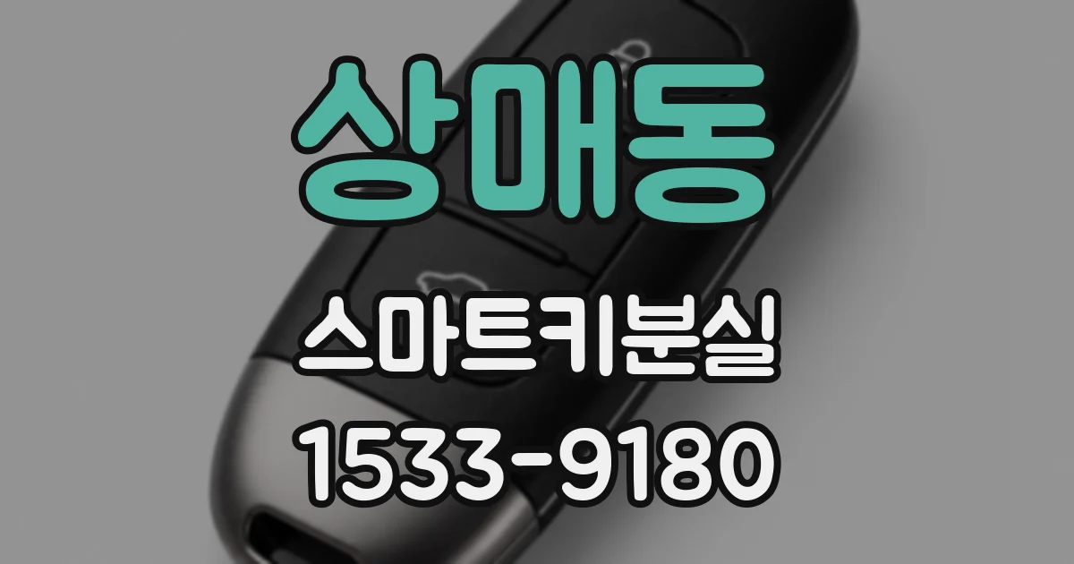 상매동 스마트키분실