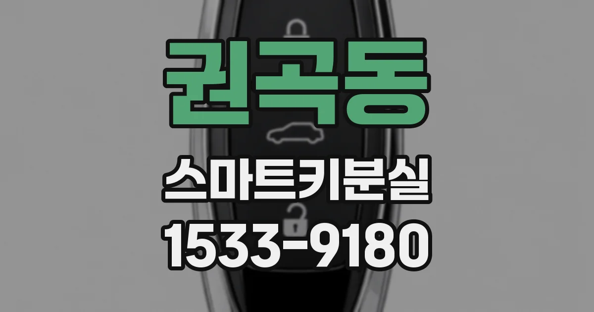 권곡동 스마트키분실