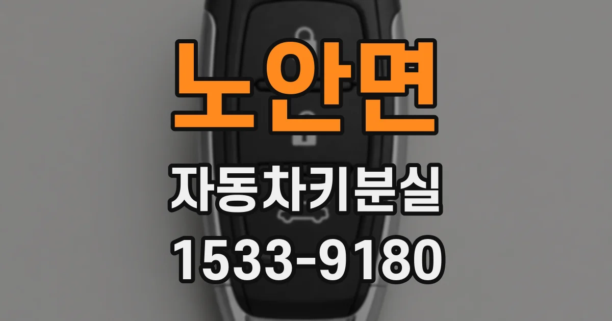 노안면 자동차키분실