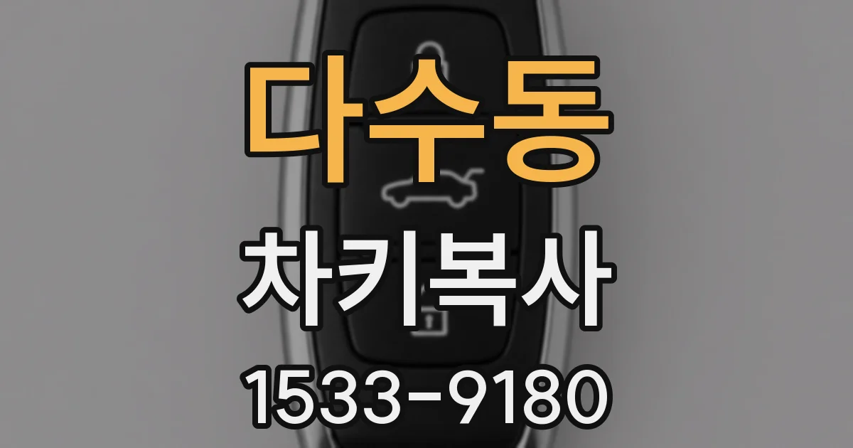 다수동 차키복사