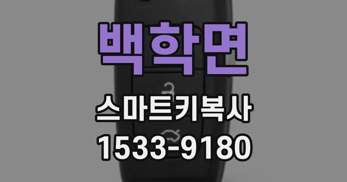 백학면 스마트키복사