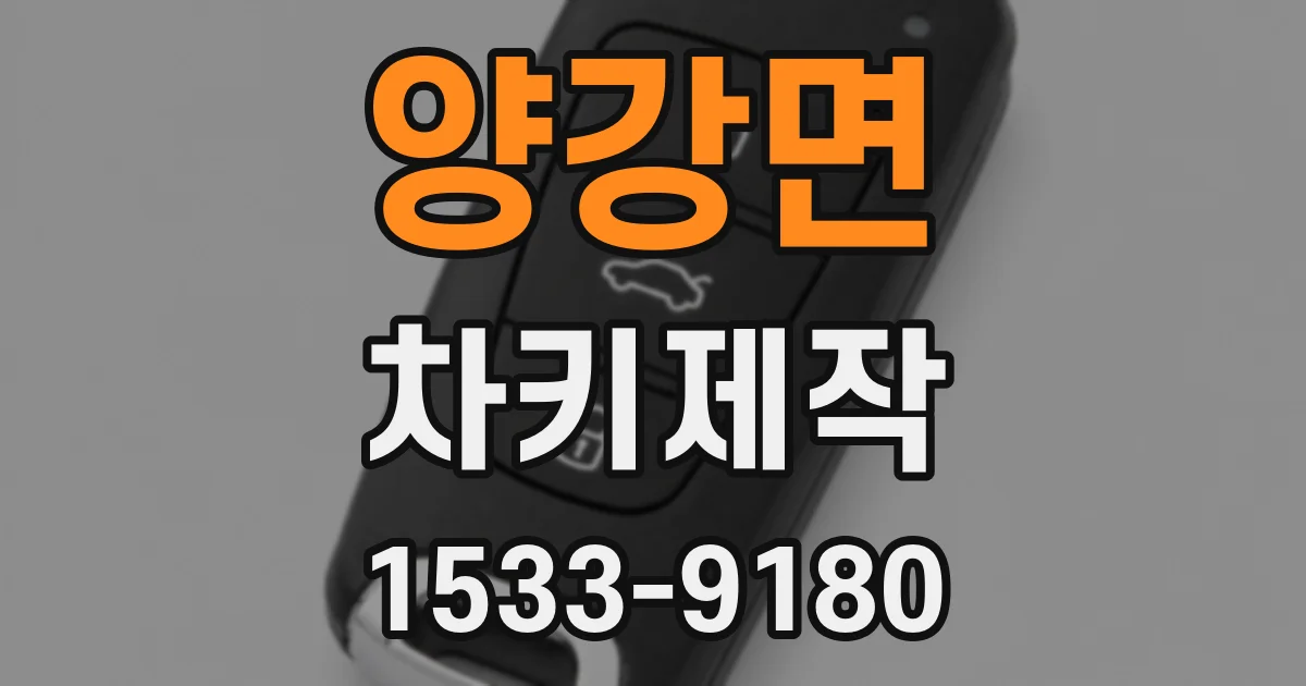 양강면 차키제작