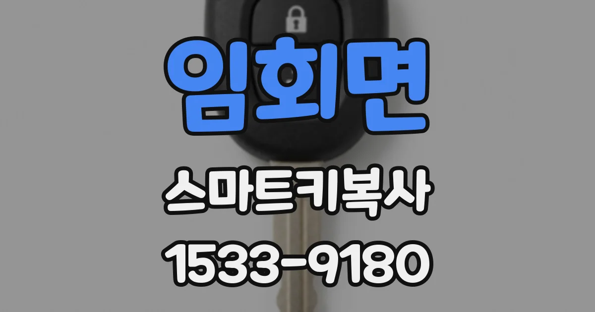 임회면 스마트키복사
