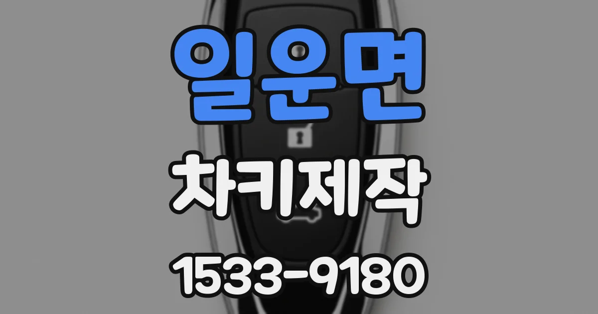 일운면 차키제작