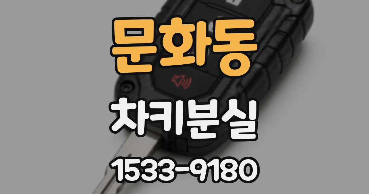 문화동 차키분실