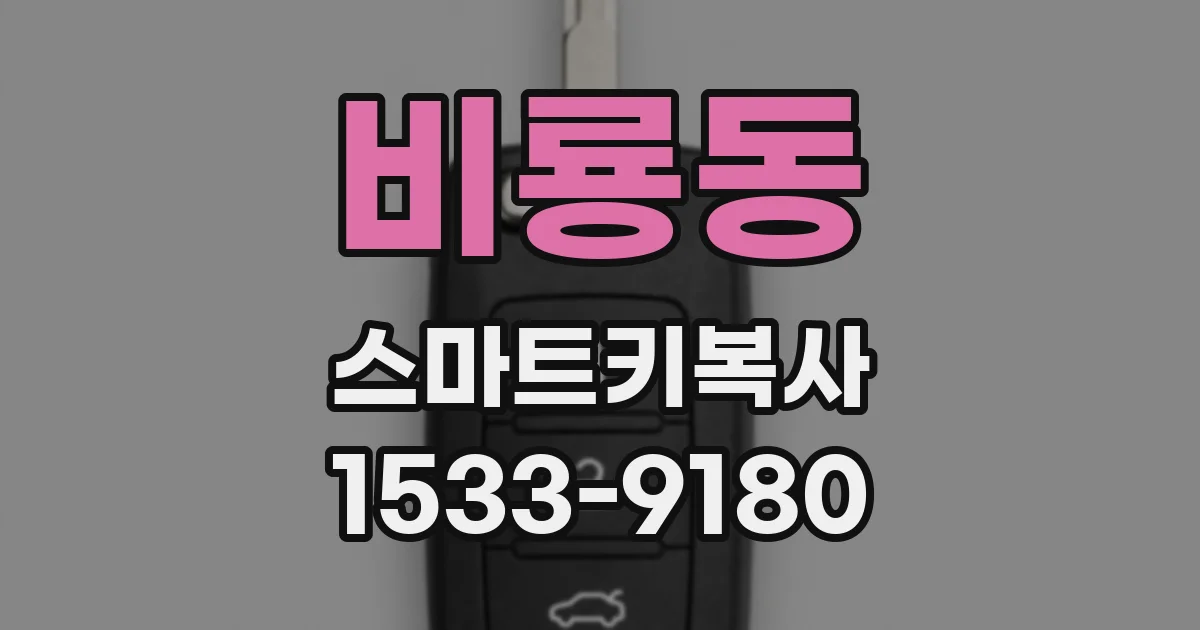 비룡동 스마트키복사