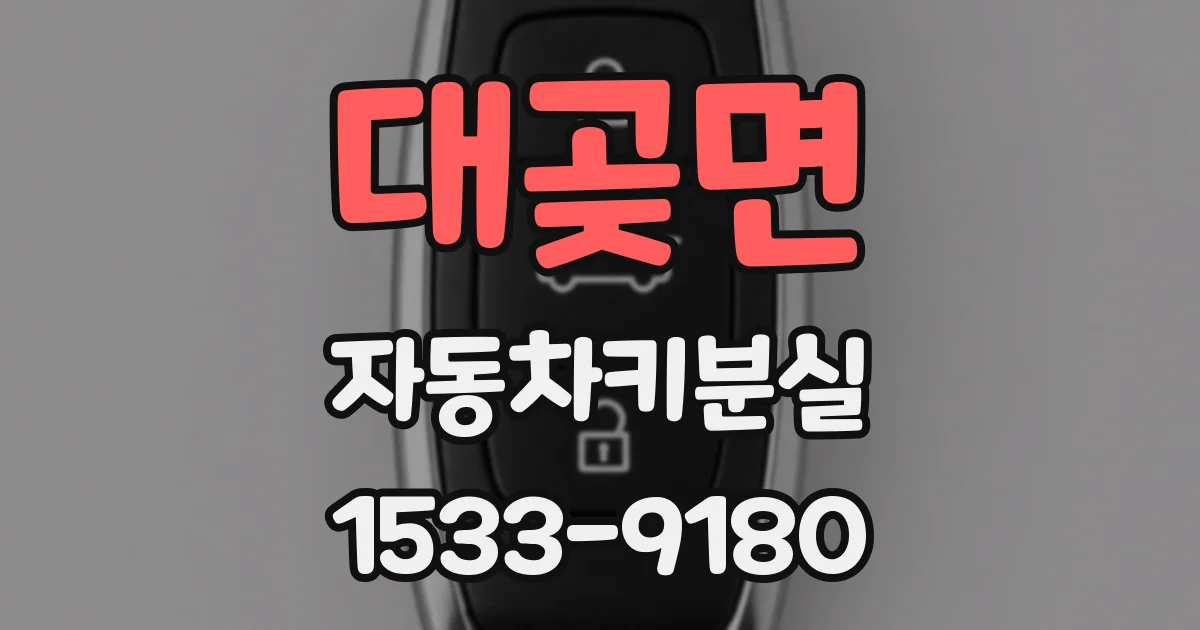 대곶면 자동차키분실