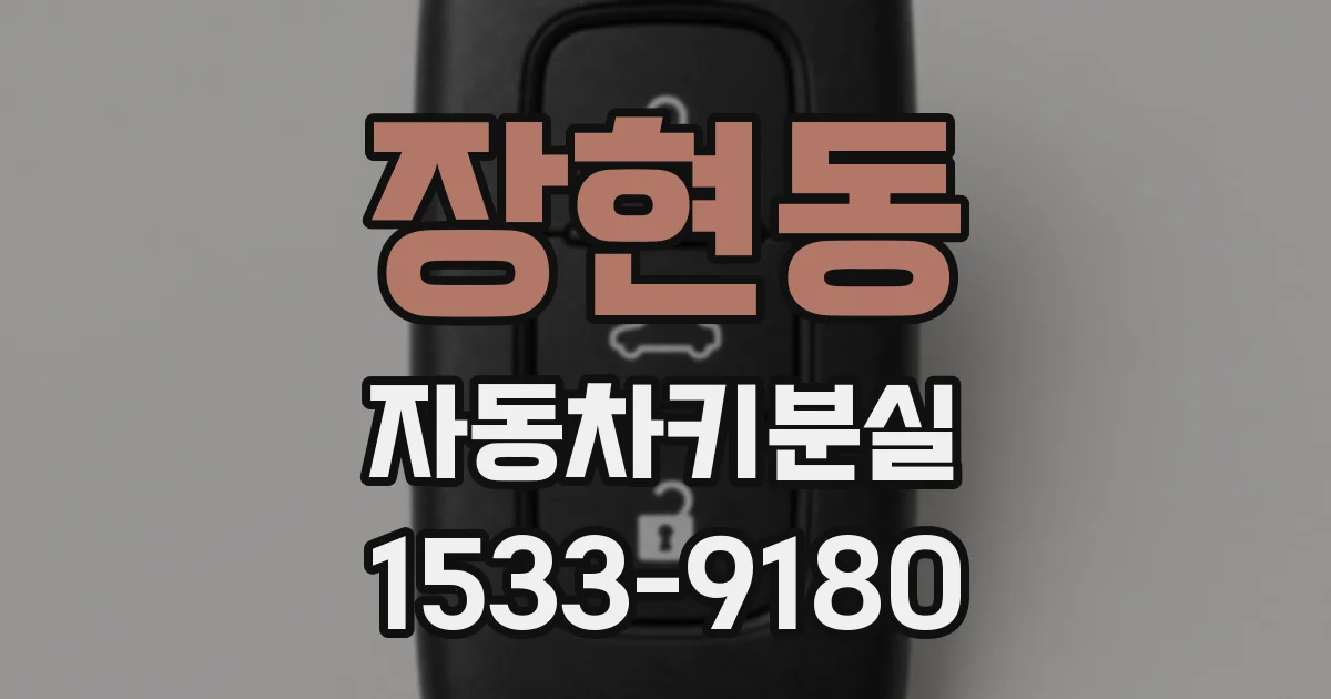 장현동 자동차키분실