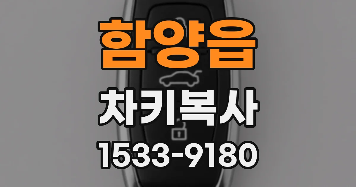 함양읍 차키복사