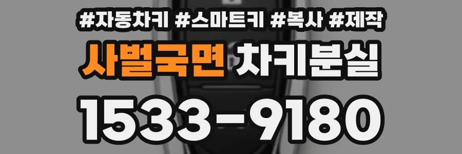 사벌국면 차키분실