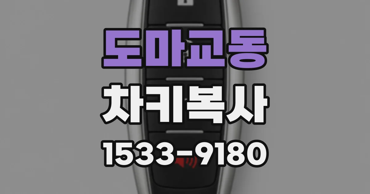 도마교동 차키복사