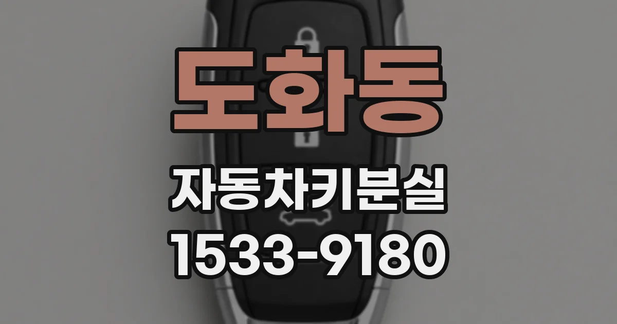 도화동 자동차키분실